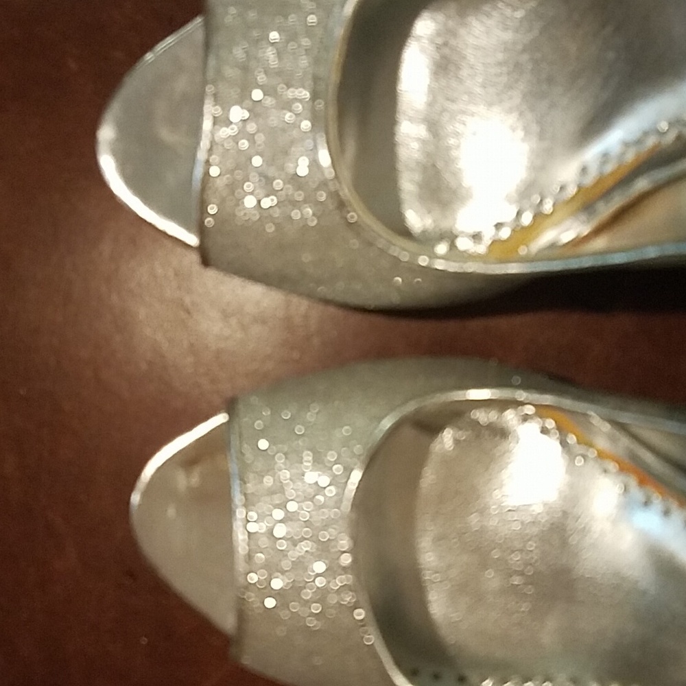 Rampage silver sparkle heels - Picture 9 of 10